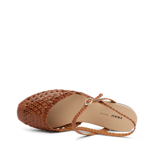 Sandalino slingback in pelle intrecciata - Frau Shoes | Official Online Shop