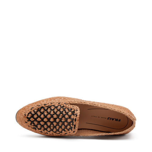 Mocassino bicolore in pelle intrecciata - Frau Shoes | Official Online Shop