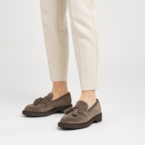 Suede loafers with tassel details - Frau Shoes | Official Online Shop