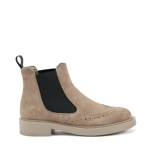 Colour-block Chelsea boots with wing-tip detail - Frau Shoes | Official Online Shop