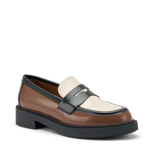 Tricolour brushed leather loafers - Frau Shoes | Official Online Shop