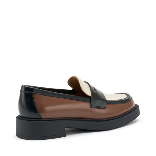 Tricolour brushed leather loafers - Frau Shoes | Official Online Shop