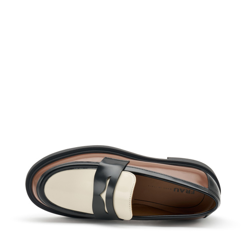 Tricolour brushed leather loafers - Frau Shoes | Official Online Shop