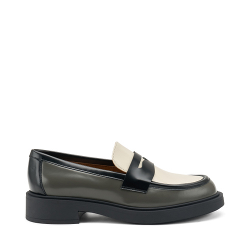 Tricolour brushed leather loafers - Frau Shoes | Official Online Shop