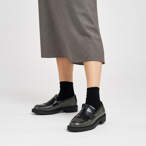 Mokassin mit zweifarbigen Fransen - Frau Shoes | Official Online Shop