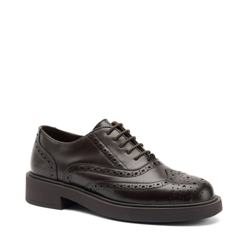 Two-tone lace-up shoes with wing-tip detail - Frau Shoes | Official Online Shop