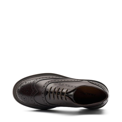 Two-tone lace-up shoes with wing-tip detail - Frau Shoes | Official Online Shop