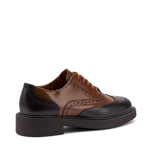 Zweifarbiger Schnürschuh mit Schwalbenschwanz-Design - Frau Shoes | Official Online Shop