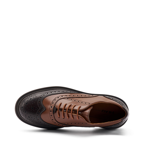 Zweifarbiger Schnürschuh mit Schwalbenschwanz-Design - Frau Shoes | Official Online Shop