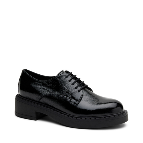 Patent leather lace-up shoes with bold sole - Frau Shoes | Official Online Shop