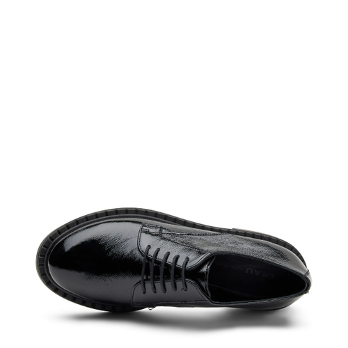 Schnürschuh aus Lackleder mit überstehender Sohle - Frau Shoes | Official Online Shop