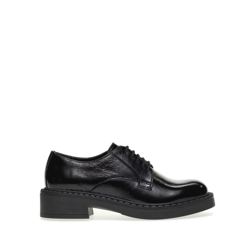Patent leather lace-up shoes with chunky sole - Frau Shoes | Official Online Shop