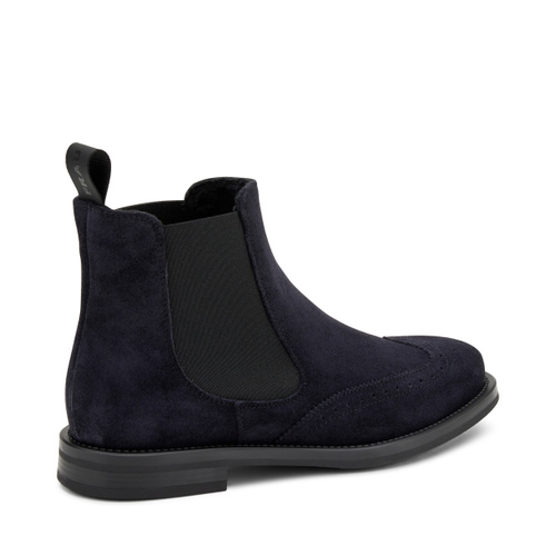 Shaded-finish suede Chelsea boots with wing-tip design - Frau Shoes | Official Online Shop