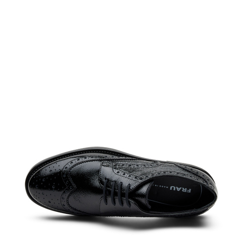 Patent leather Derby shoes with wing-tip detail - Frau Shoes | Official Online Shop