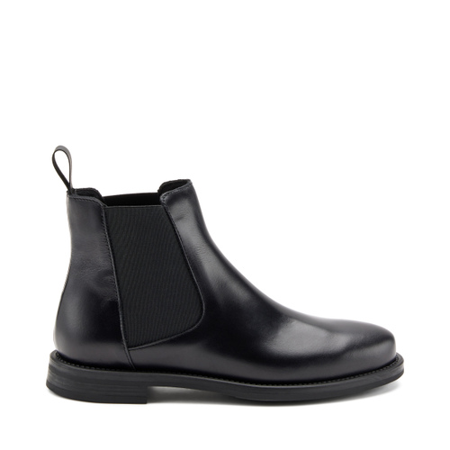 Plain leather Chelsea boots with shaded finish - Frau Shoes | Official Online Shop