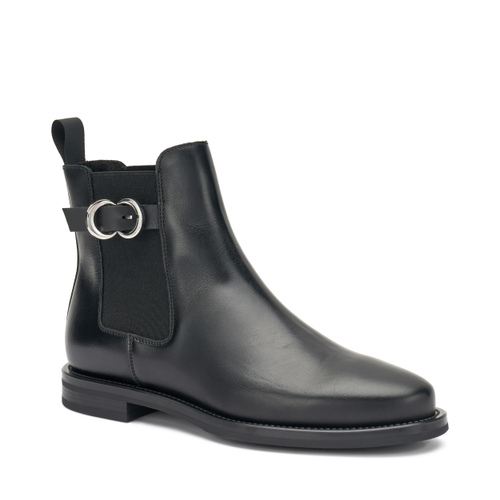 Leather Chelsea boots with decorative buckle - Frau Shoes | Official Online Shop