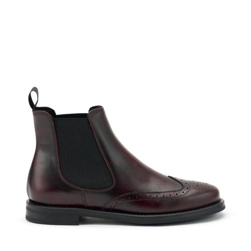 Shaded-finish Chelsea boots with wing-tip design - Frau Shoes | Official Online Shop