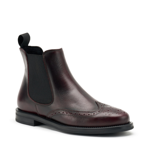 Shaded-finish Chelsea boots with wing-tip design - Frau Shoes | Official Online Shop