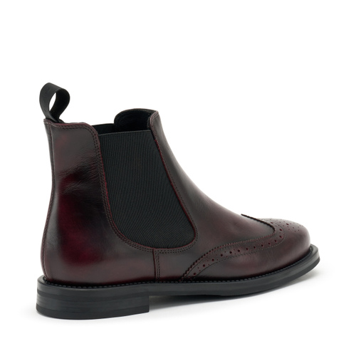 Shaded-finish Chelsea boots with wing-tip design - Frau Shoes | Official Online Shop