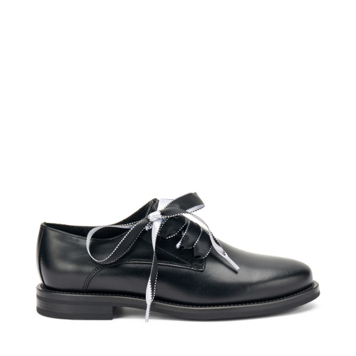 Leather lace-ups with satin laces - Frau Shoes | Official Online Shop