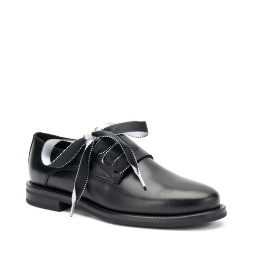 Leather lace-ups with satin laces - Frau Shoes | Official Online Shop