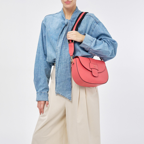Umhängetasche aus festem Leder - Frau Shoes | Official Online Shop