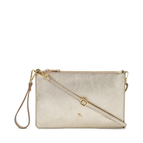 Pochette in pelle laminata con catena - Frau Shoes | Official Online Shop