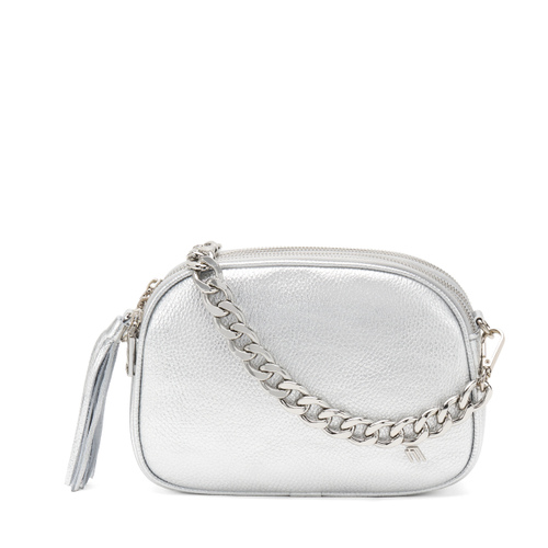 Mittelgroße Tasche aus laminiertem Leder mit Kette - Frau Shoes | Official Online Shop