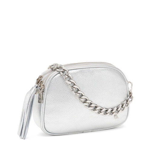Mittelgroße Tasche aus laminiertem Leder mit Kette - Frau Shoes | Official Online Shop