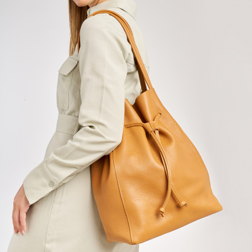 Weiche Bucket Bag aus Leder - Frau Shoes | Official Online Shop