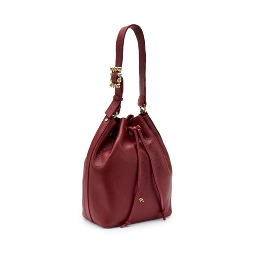 Beuteltasche aus gewalktem Leder - Frau Shoes | Official Online Shop