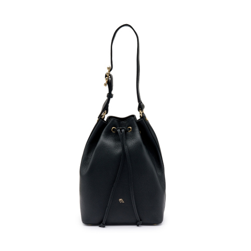 Borsa a secchiello nera top