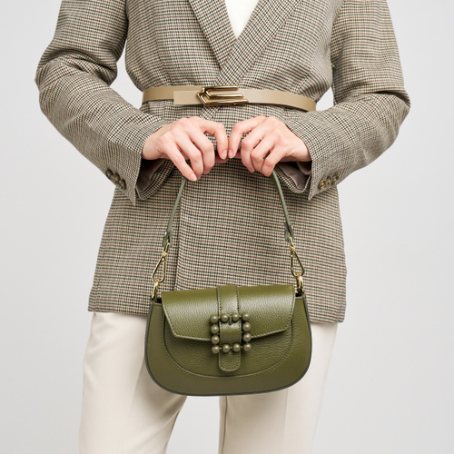 Leather bag with accessory - Frau Shoes | Official Online Shop