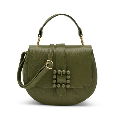 Rigid leather bag with accessory - Frau Shoes | Official Online Shop