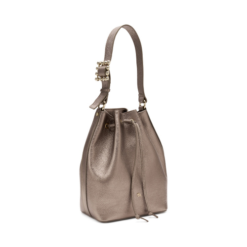 Bucket Bag aus laminiertem Leder - Frau Shoes | Official Online Shop