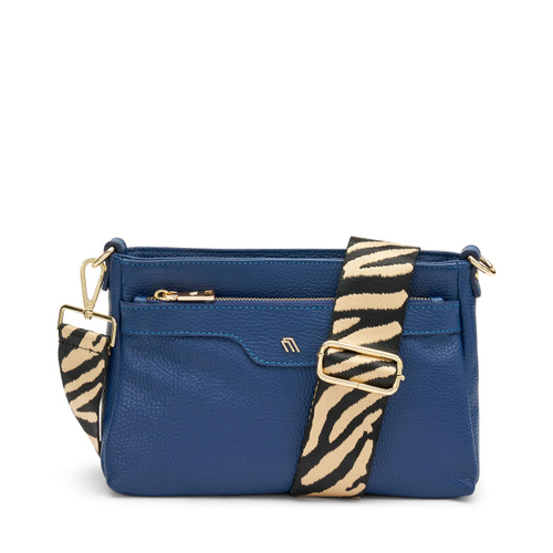 Multi-task leather bag with animal-print strap - Frau Shoes | Official Online Shop