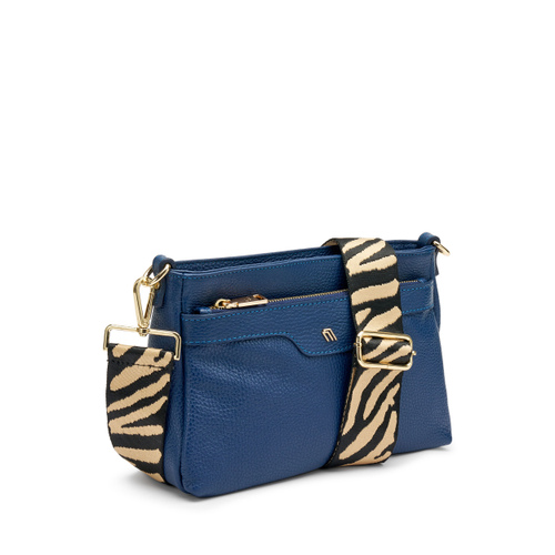 Multi-task leather bag with animal-print strap - Frau Shoes | Official Online Shop