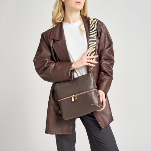 Borsa in pelle con tracolla animalier - Frau Shoes | Official Online Shop