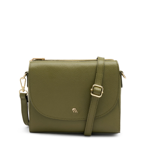 Borsa in pelle con patta e tracolla animalier - Frau Shoes | Official Online Shop