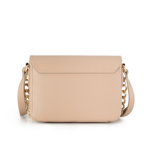 Rigid leather crossbody bag with chain detailing - Frau Shoes | Official Online Shop