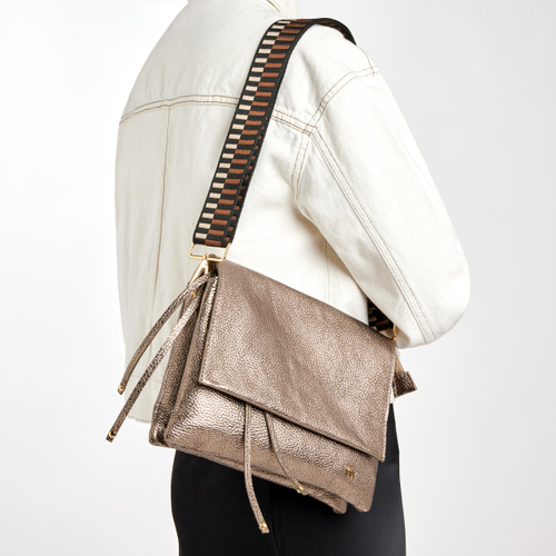 Foiled leather flap bag - Frau Shoes | Official Online Shop