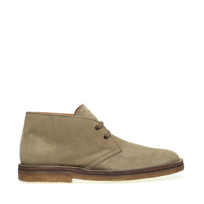 Suede desert boots with crepe sole - Ankle Boots | Frau Shoes | Official Online Shop