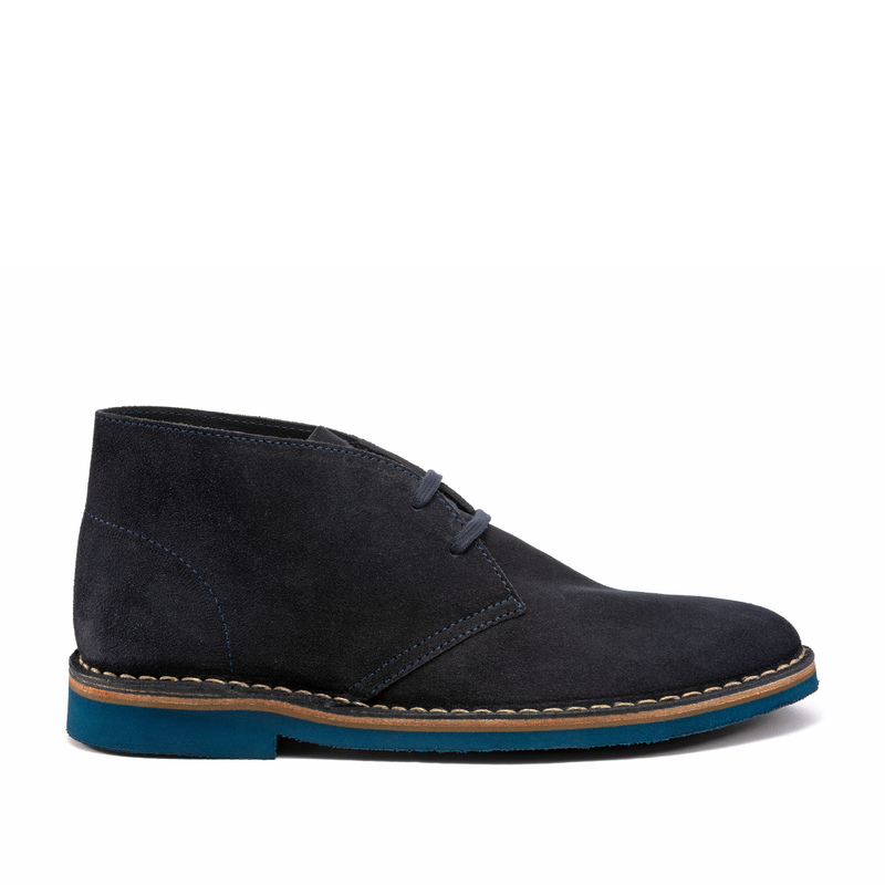 Desert boot in pelle scamosciata colorblock - Polacchini | Frau Shoes | Official Online Shop