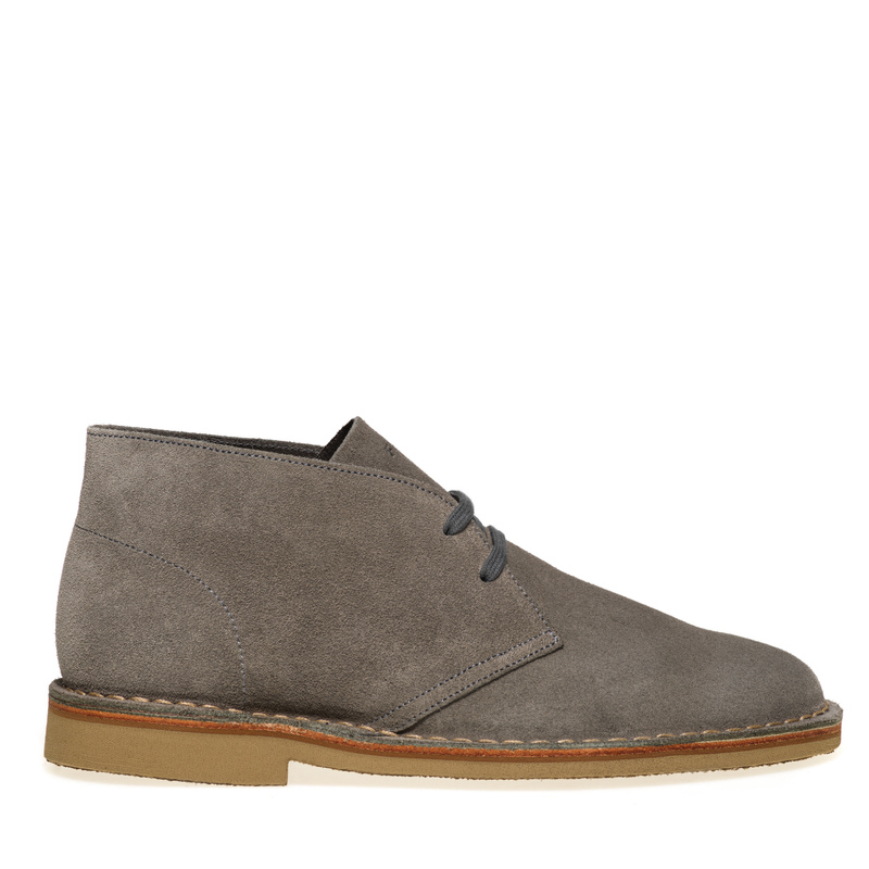 Desert boot in pelle scamosciata colorblock - Polacchini | Frau Shoes | Official Online Shop