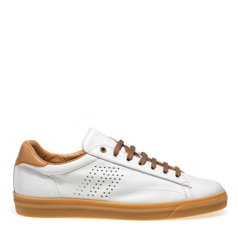 Leather sneakers with environmentally-sustainable sole | Frau Shoes | Official Online Shop