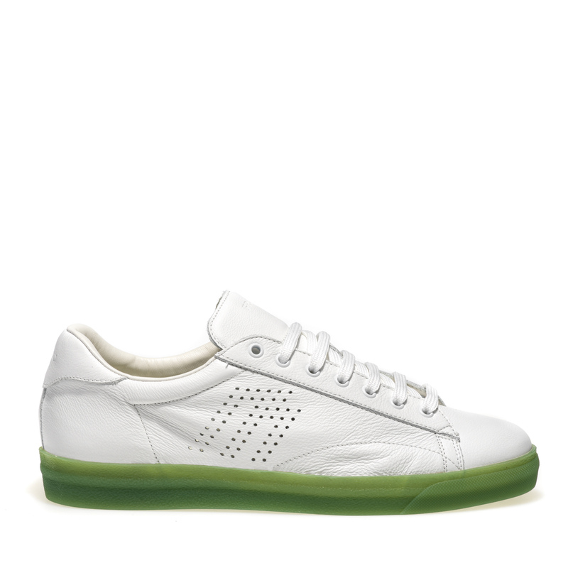 Leather sneakers with environmentally-sustainable sole - Go! Zero // Eco-Green | Frau Shoes | Official Online Shop