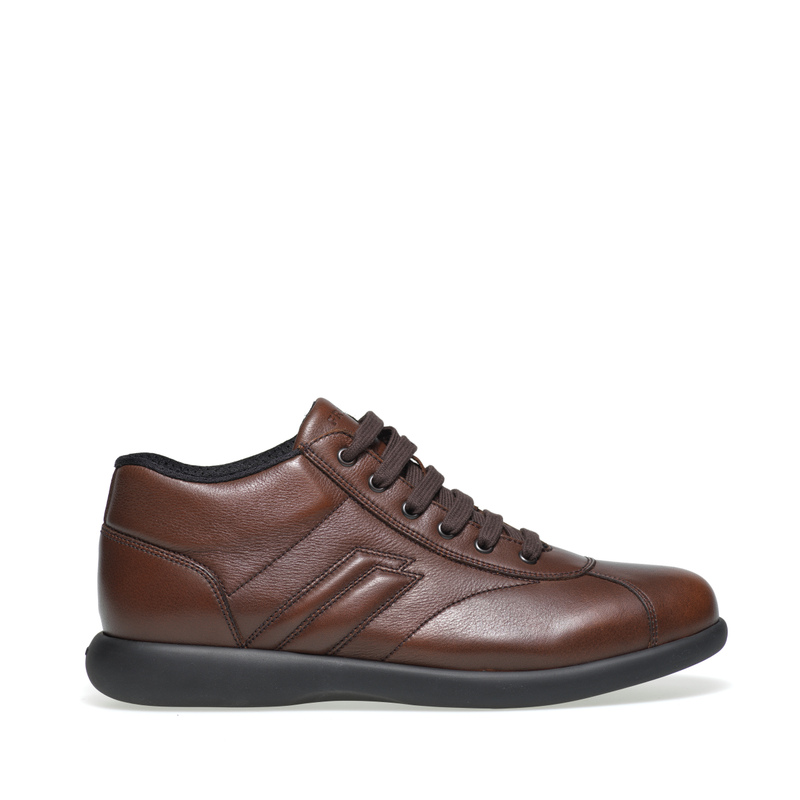 Sporty leather mid-top sneakers | Frau Shoes | Official Online Shop