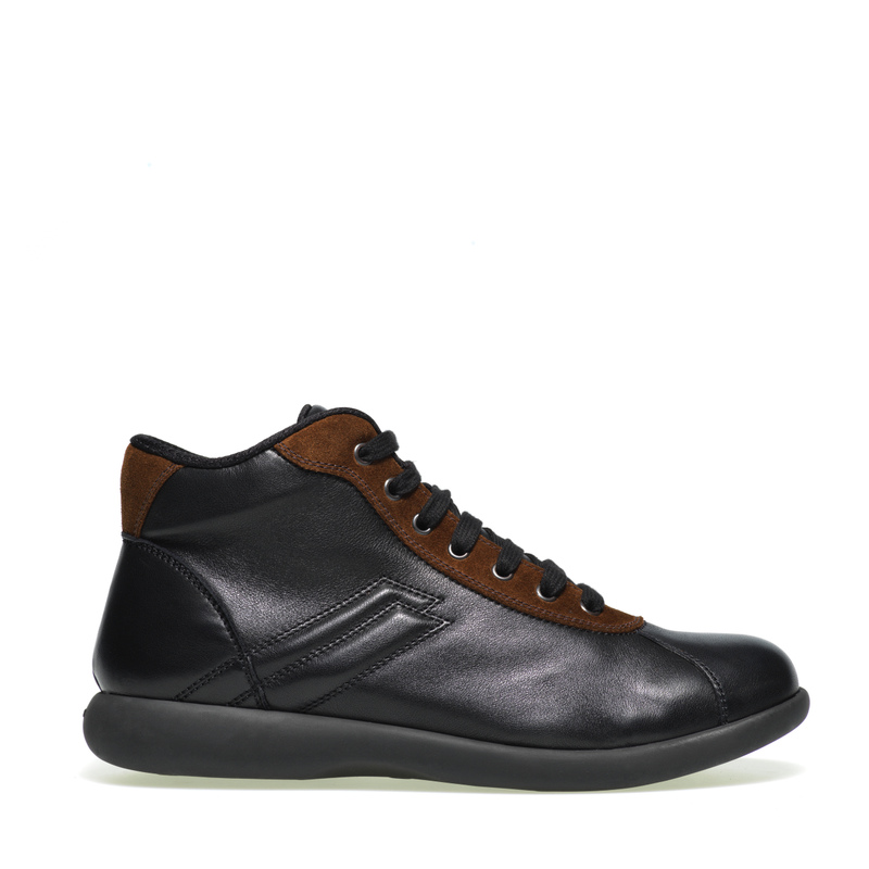 Sporty leather high-top ankle boots | Frau Shoes | Official Online Shop