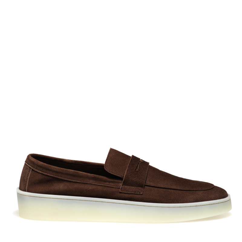 Suede slip-ons with saddle detail | Frau Shoes | Official Online Shop