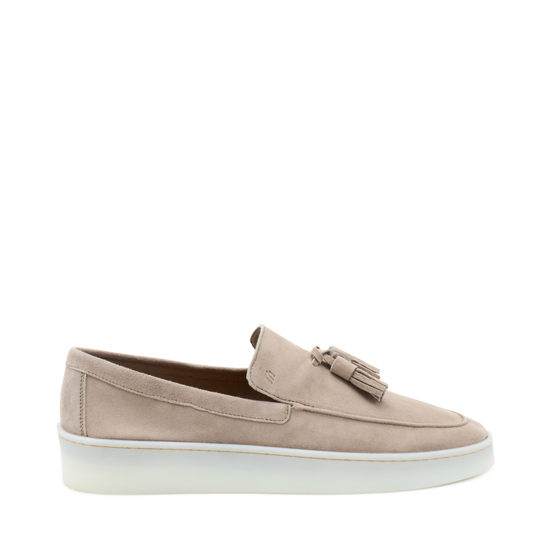 Suede slip-ons with tassels | Frau Shoes | Official Online Shop
